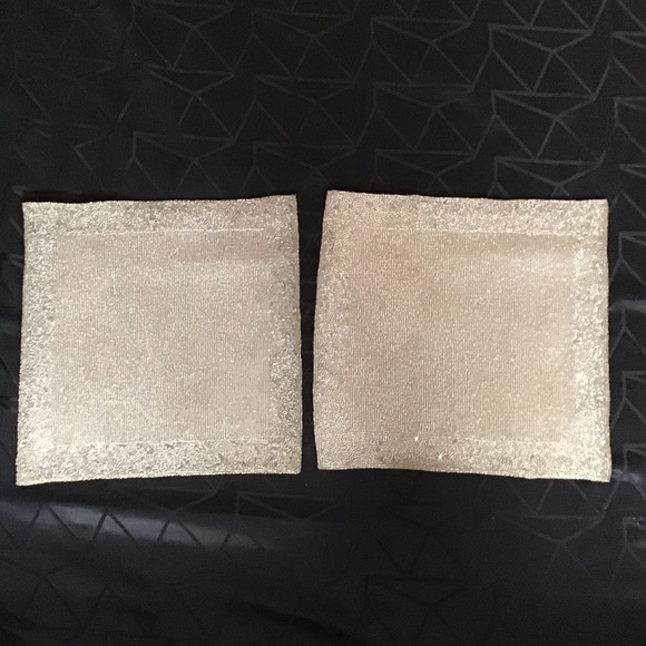 Home 15 inch square Beaded and Sequined Chargers, set of 2 - Picture 1 of 11